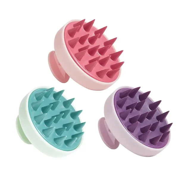 Cepillo DE champú masajeador YONGSHENG Exfoliante DE silicona suave para cuero cabelludo