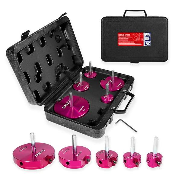 Juego de herramientas para escariar tubos E-Cowlboy de 5 piezas para PVC, CPVC y ABS