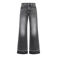 thumbnail image 4 of qucoqpe Womens Wide Leg Jeans High Waisted Stretchy Baggy Trendy Flare Denim Pants, 4 of 7