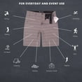 thumbnail image 6 of Visive Men's Hybrid Quick Dry Shorts - Stretch Fabric for Golf, Swimming, Hiking - Stylish Casual Wear - Big & Tall Sizes up to 44 - Versatile Land & Sea Comfort - Ultimate Comfort with Classic Fit, 6 of 9