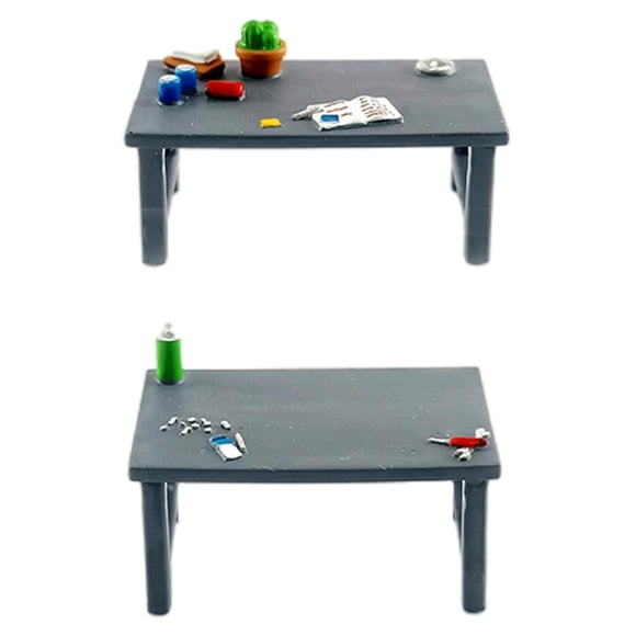 Figuras de taller mecánico a escala 1:64, pintadas, ideales para adolescentes. Mesa de herramientas gris