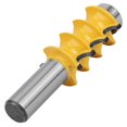 thumbnail image 4 of 1/2-Inch Shank Architectural Molding Router Bit (Cutting Depth 3/16") - Micro-Grain Carbide Blade, Anti-Kickback Hardened Steel Body, Heat-Resistant Coating, Enclosed Lubricated Bearing, Ideal for, 4 of 7