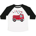thumbnail image 3 of Inktastic Valentine Fire Truck with Cute Dalmatian and Hearts Boys or Girls Toddler T-Shirt, 3 of 5