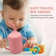 thumbnail image 6 of Sili Monster Silicone Sippy Cup with Straw for Babies Unisex 6+ Months - 1 Pack, Petal Pink, 6 of 6