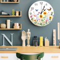 thumbnail image 7 of Wall Clock 14 Inch Summer Floral Butterfly Round Silent Decorative Wall Clocks Battery Operated for Living Room Bedroom Kitchen Classroom Decor, Rustic Farm Sunflower Daisies,Large, 7 of 7
