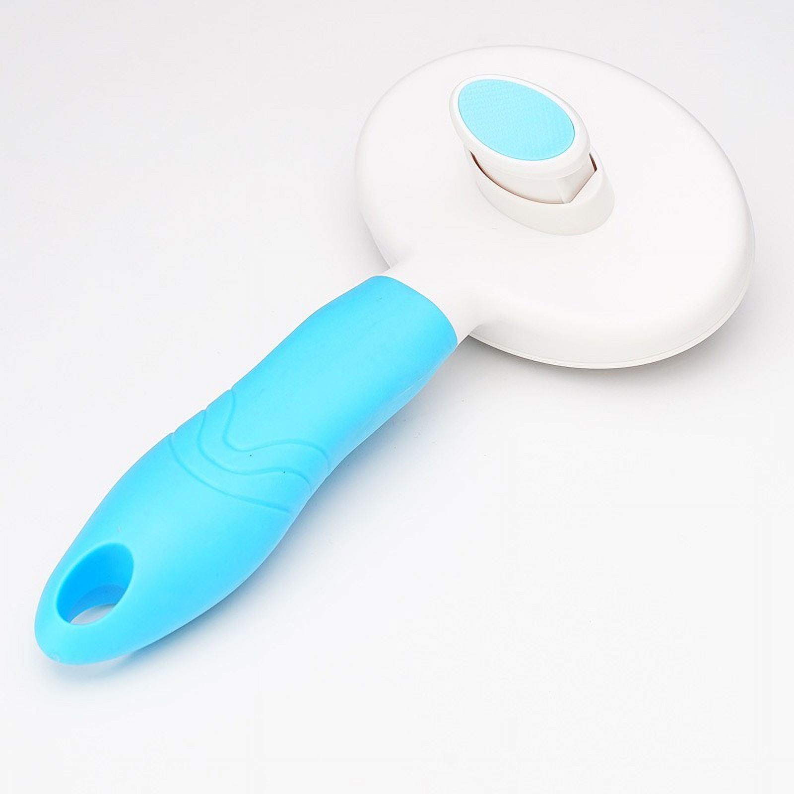 2PCS Cat Grooming Brush, Self Cleaning Brushes for Dogs Cats Pet Grooming Brush Tool Gently Removes Loose Undercoat (BLUE)