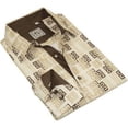 thumbnail image 3 of Mens Sports Shirt by DE-NIKO Long Sleeves Fashion Prints Soft Modal NK600 Khaki, 3 of 8