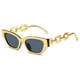 thumbnail image 1 of Gafas de sol modernas retro con montura gruesa y ala ancha, fabricadas en PC, 1 of 5