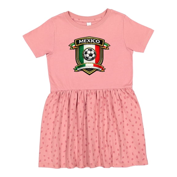 Inktastic Mexico Soccer Fan Girls Toddler Dress