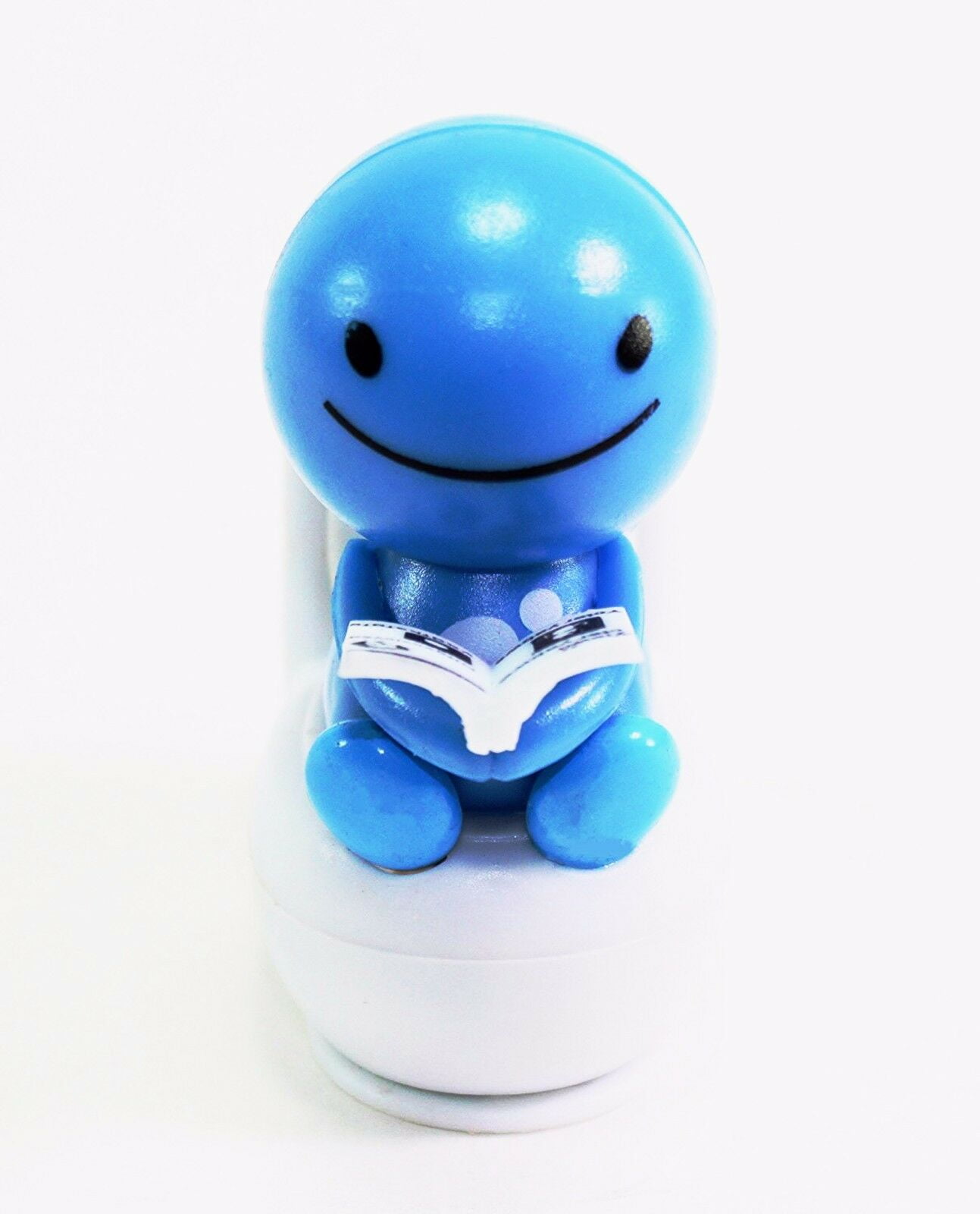 Solar Power Toy-4 Color Nohohon Reading On The Toilet Home Decor Gift US Seller 