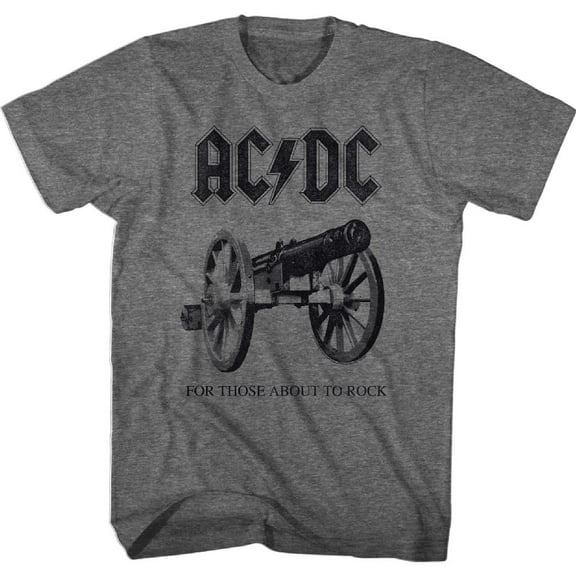 AC/DC About To Rock Again Graphite Heather Adult T-Shirt 4Xl