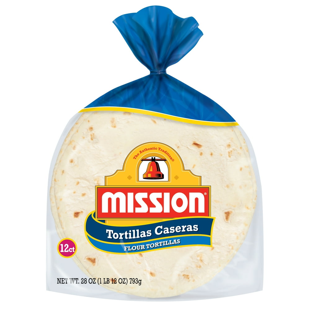 Mission Caseras Flour Tortillas, 28 oz, 12 Count