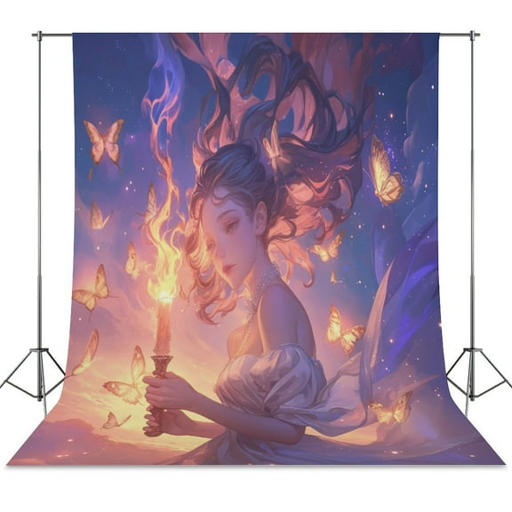 Dancing Butterflies Spring Backdrop Backdrops for Photography Photo Background Nature Scenery Banner