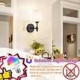 thumbnail image 6 of D.FAMILY Battery Operated Wall Sconces , Rechargeable Dimmable Wall Light with RGB Bulb and Remote, 6 of 10