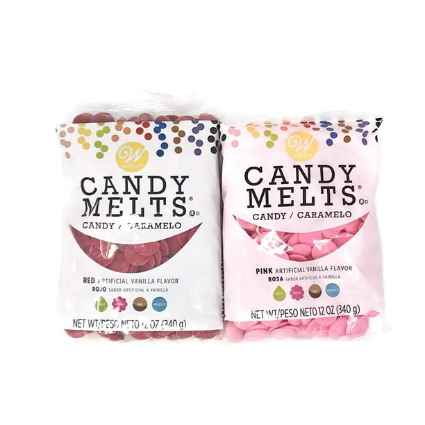 Bundle of Wilton Candy Melts, Red and Pink, 12 Ounces Each ...