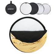 Andoer 24" 60cm Disc 5 in 1 Multi Portable Collapsible Photography Studio Photo Light Reflector