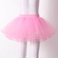 thumbnail image 4 of TTAO Girls 4 Layers Ballet Dance Tutu Skirts Toddler Baby Birthday Party Princess Dress Outfits Pink 11-16, 4 of 7