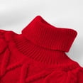 thumbnail image 4 of snilers&nbsp;Infant Kids Little Boys Girls Sweaters Cable Knit Mock Neck Sherpa Lining Pullover Soft Comfy Fall Winter Warm Sweater 6M-10T, 4 of 7