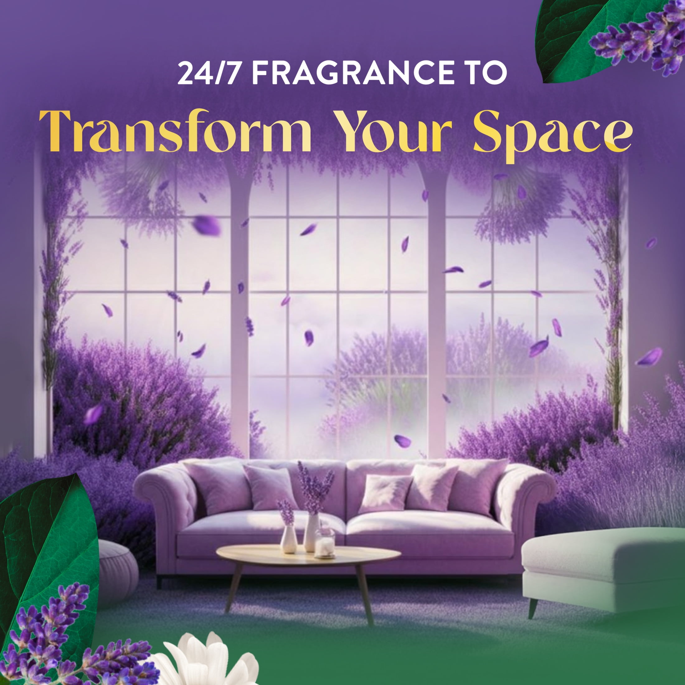 Air Wick Plug-In Scented Oil Air Freshener Warmer Refills, Lavender and Chamomile, 5 Count
