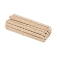thumbnail image 1 of Unique Bargains 3/8 x 6 Inch Dowel Rods Wood Sticks Unfinished Wooden Dowel Rods Round Dowels Sticks 25 Pcs, 1 of 6