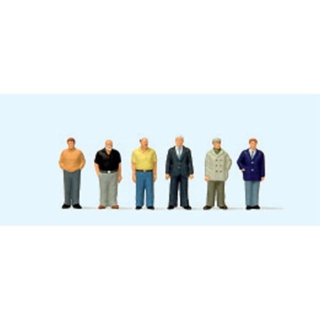 Preiser HO Scale Standing Men 6/