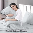 thumbnail image 7 of Utopia Bedding FullSheet Set - Jersey Knit Sheets 4 Piece Cotton Soft T-Shirt Stretchy Sheets Heather Light Grey, 7 of 7