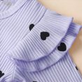 thumbnail image 5 of CAUYDY Newborn Girl Clothes Set Toddler Girls Long Sleeved Romper Preemie Fall Winter Bodysuit Infant Picture Outfit 3M 6M 9M 1T 2T Sizes 0-3 Months,Light Purple, 5 of 6