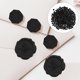 thumbnail image 3 of Paquete de 6 cuentas de cera octogonales para sellos de lacre, adornos para tarjetas, sobres, invitaciones de boda, paquetes de vino y regalos de Navidad, color negro., 3 of 6