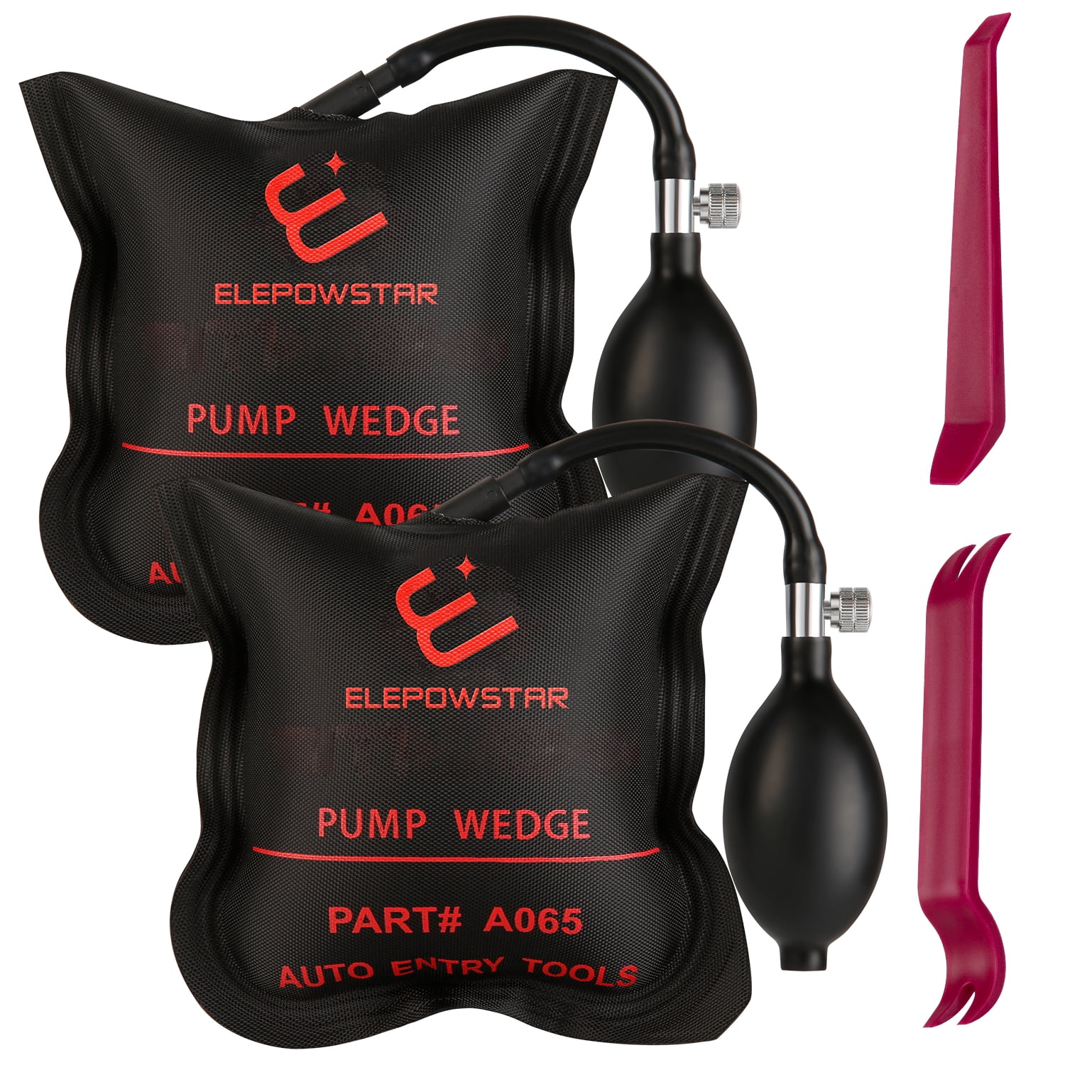 Elepowstar Commercial Grade Air Wedge Bag Pump Professional Leveling Kit & Alignment Tool 500 LB Rating for All of Your Individual Need 4-PCS