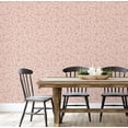 thumbnail image 4 of S4Sassy Self Adhesive Wallpaper, Floral Wallpaper, Peach Removable Diy Vinyl Wall Covering, Plain Peel And Stick Contact Paper For Entryway Accent Wall, Easy Home Decor Solution (25"X120"), 4 of 7