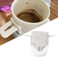 thumbnail image 4 of GUOOL Folding Coffee Dripper 1 to 2-Cups Easy to Clean Stainless Steel Paperless Coffee Maker Coffee Cone for Office Camping Travelling white with cup, 4 of 9