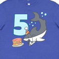 thumbnail image 4 of Inktastic 5th Birthday Shark with Cake Youth T-Shirt, 4 of 5