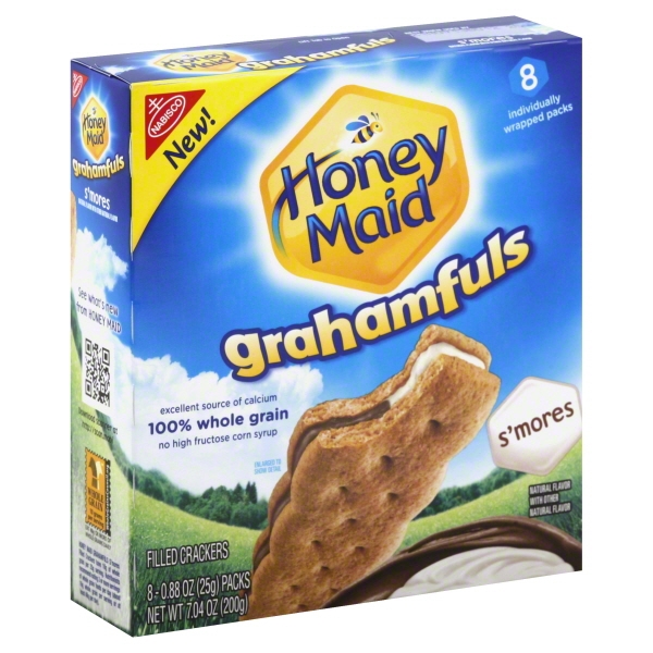 Nabisco Honey Maid Grahamfuls S'mores Filled Crackers, 7.04 Oz