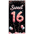 thumbnail image 3 of Yatrandify Marquee Lights Sweet 16 Birthday Milestone Banner Red Balloons Celebration for Birthday Party Indoor Decoration Photo Shoot, 3 of 7