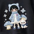 thumbnail image 5 of 7-8T Boys Girl Clothes Set Crewneck Sweatshirt Long Sleeve Tops + Jogger Pants Fall Winter Outfits 3T 4T 5T 6T 7T 8T 9T 10T Kids Black Outfits, 5 of 7