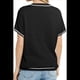 thumbnail image 4 of Tops de Mujer, Camisetas Casuales de Corta A , Suéter de Punto con Cuello Redondo. Negro XL, 4 of 10