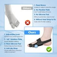 thumbnail image 4 of Bunion Corrector for Women & Men with Adjustable Knob Silicone Pad, Bunion Relief Big Toe Splint for Left/Right Feet, Black, 4 of 10
