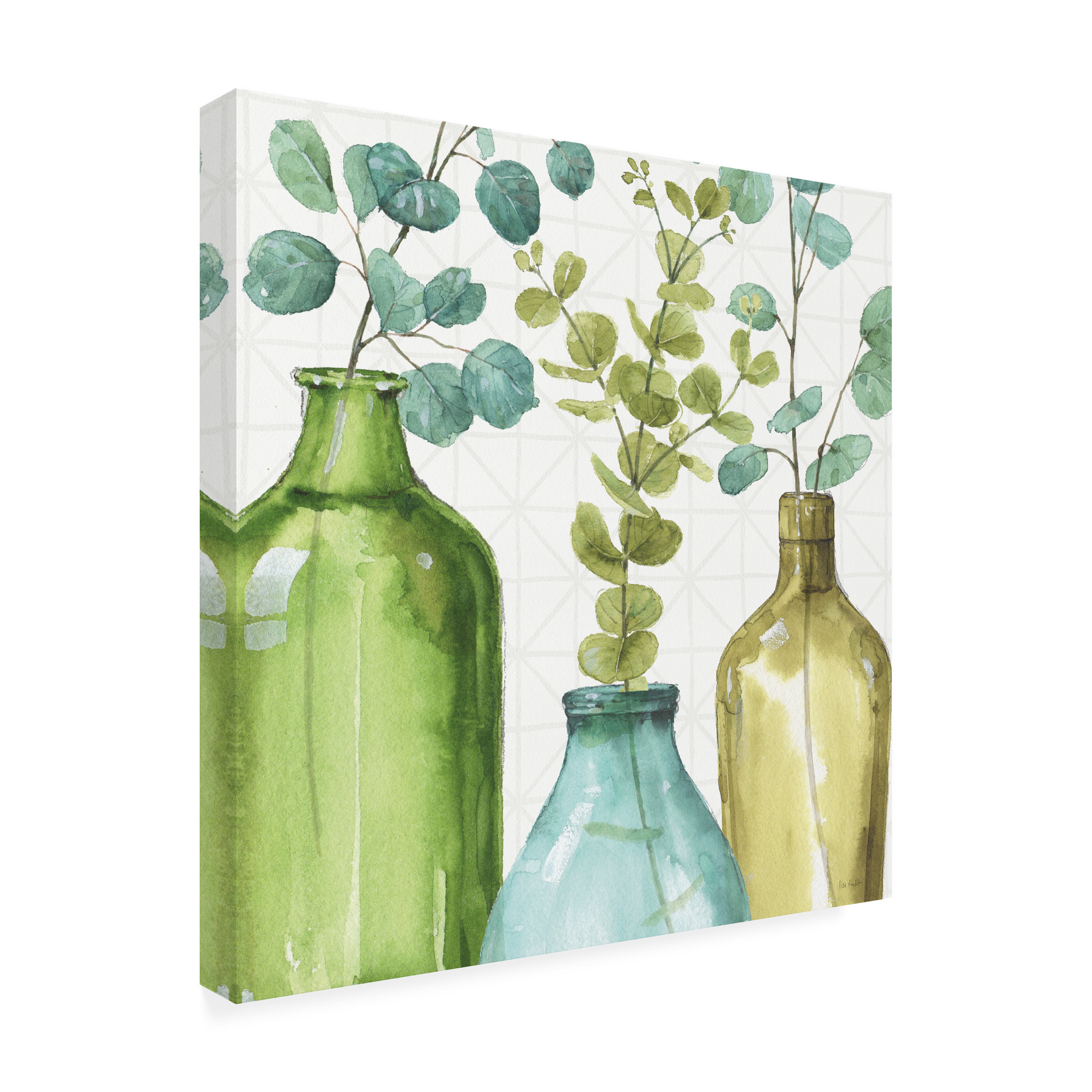 Trademark Fine Art 'Mixed Greens LVI' Canvas Art by Lisa Audit