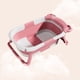 thumbnail image 1 of Cubo de baño con pantalla de temperatura en tiempo real antideslizante plegable con soporte de cojín (sin termómetro rosa), 1 of 4