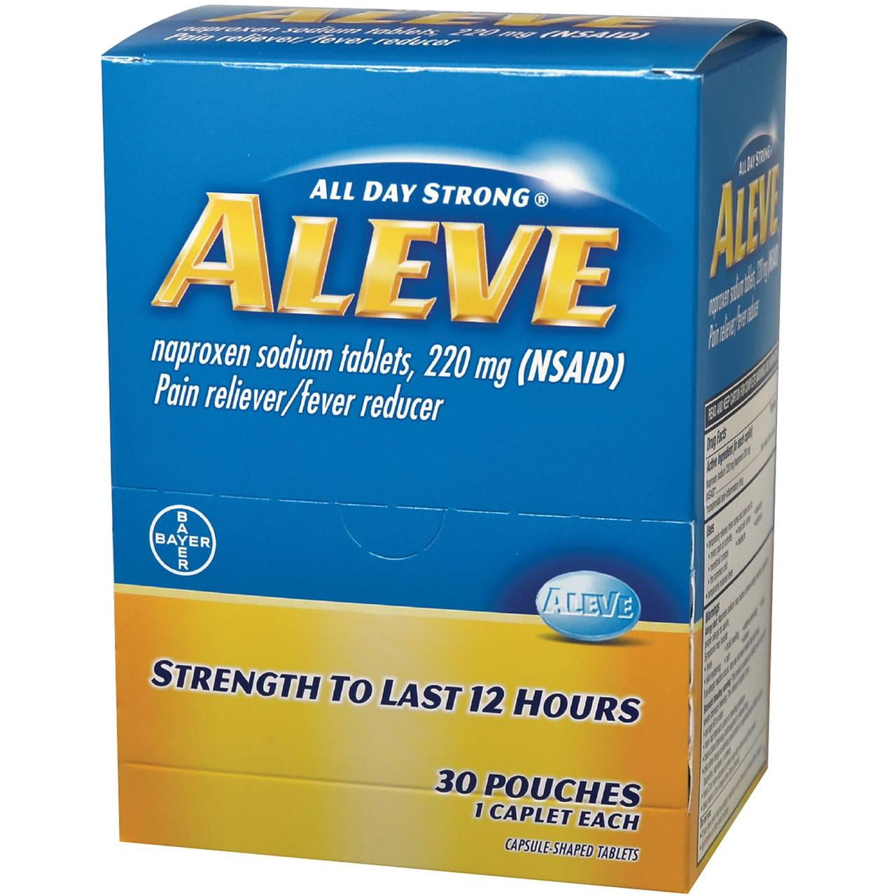 Aleve, 200mg (30 pouches, 2 caplets each)