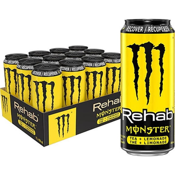 MONSTER ENERGY Rehab Tea  Lemonade 458 ml | 12/Case