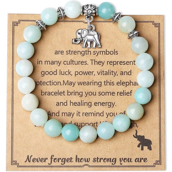 NICKSUN Elephant Gifts for Women Inspiration Bracelets Get Well Soon Gifts Good Luck Gifts for Her Elephant Jewelry