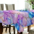 thumbnail image 5 of Yayeee Tablecloths 60" x 120" Rectangle Wrinkle Resistant Party Table Cover, Pastel Pink Marble Pattern, 5 of 8