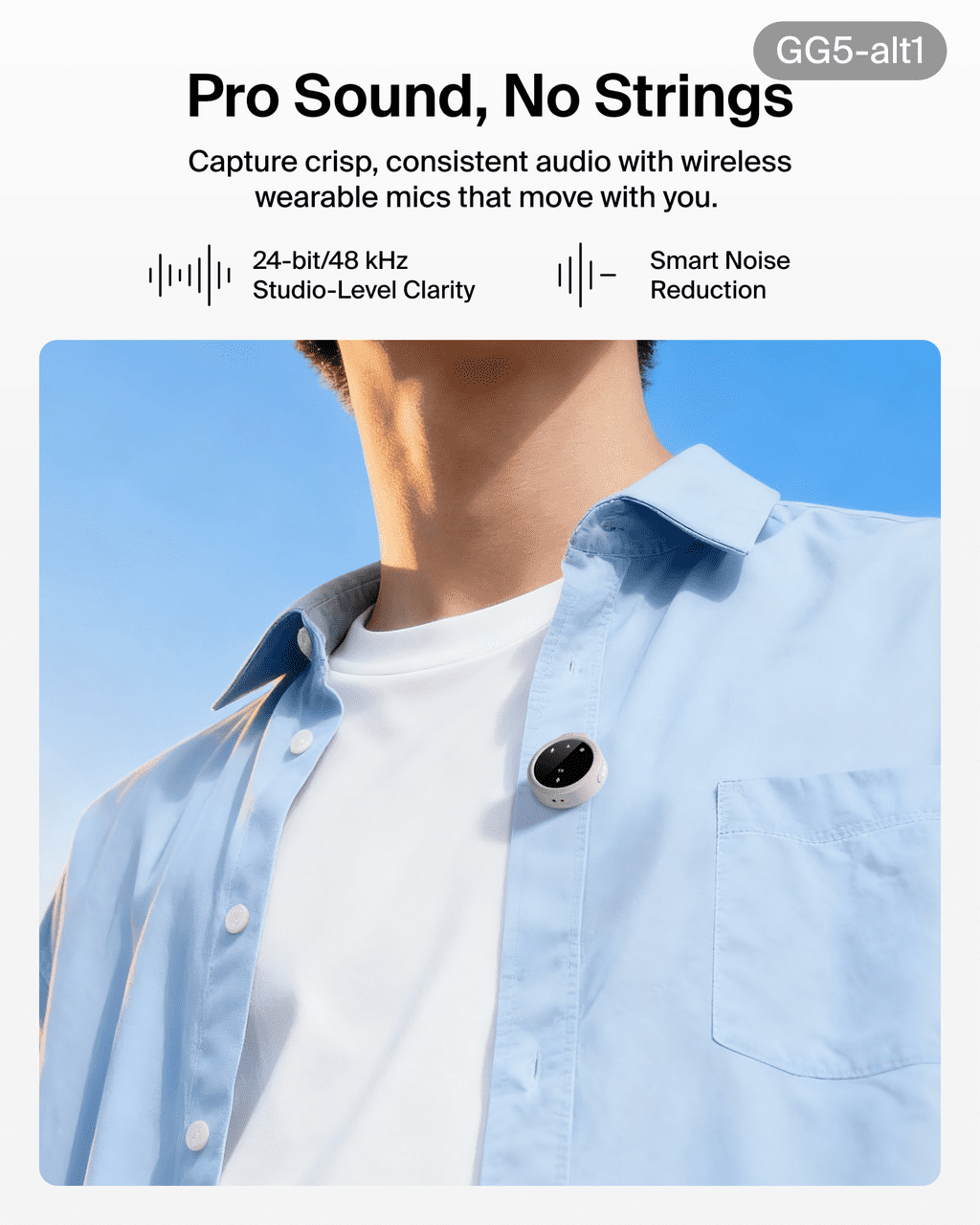 Belkin Stage Creator Kit w/ Tripod Stand, Magnetic Phone Mount, Dual Wireless Microphones - Portable Content & Vlogging Setup for iPhone, Android, TikTok, YouTube, Streaming, Instagram Creator