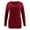 Claret, variant on Odeerbi Ladies Maternity Breastfeeding Clothe Top Shirts Blouses Trendy Solid Color Print Short Sleeve Navy