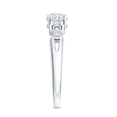 thumbnail image 3 of Rosec Jewels Round Diamond Promise Engagement Ring - 0.50 Carat Lab Diamond - EF-VS Quality, 18K White Gold, US 5.00, 3 of 8