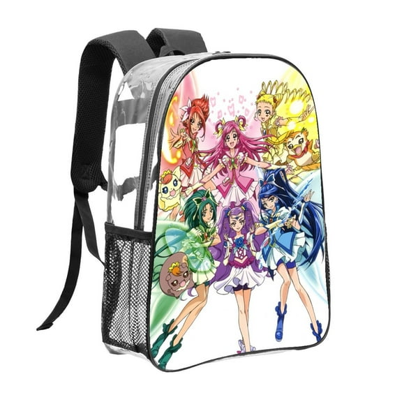 Clear Backpack for Pretty Cure Heavy Duty for School Work Women Men Transparent backpack Bookbag Stadium Approved See Through Backpack