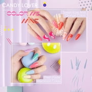 Candy Lover Gel Nail Polish Kit, 22 Colors Young Bright UV Gel Polish with Top Coat Base Coat Matte Coat, Gel Nail Polish Set Gift for Girls Women DIY Manicure