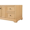 thumbnail image 4 of Elegant Decor Franklin 60" Aluminum MDF Single Bathroom Vanity in Natural Wood, 4 of 15