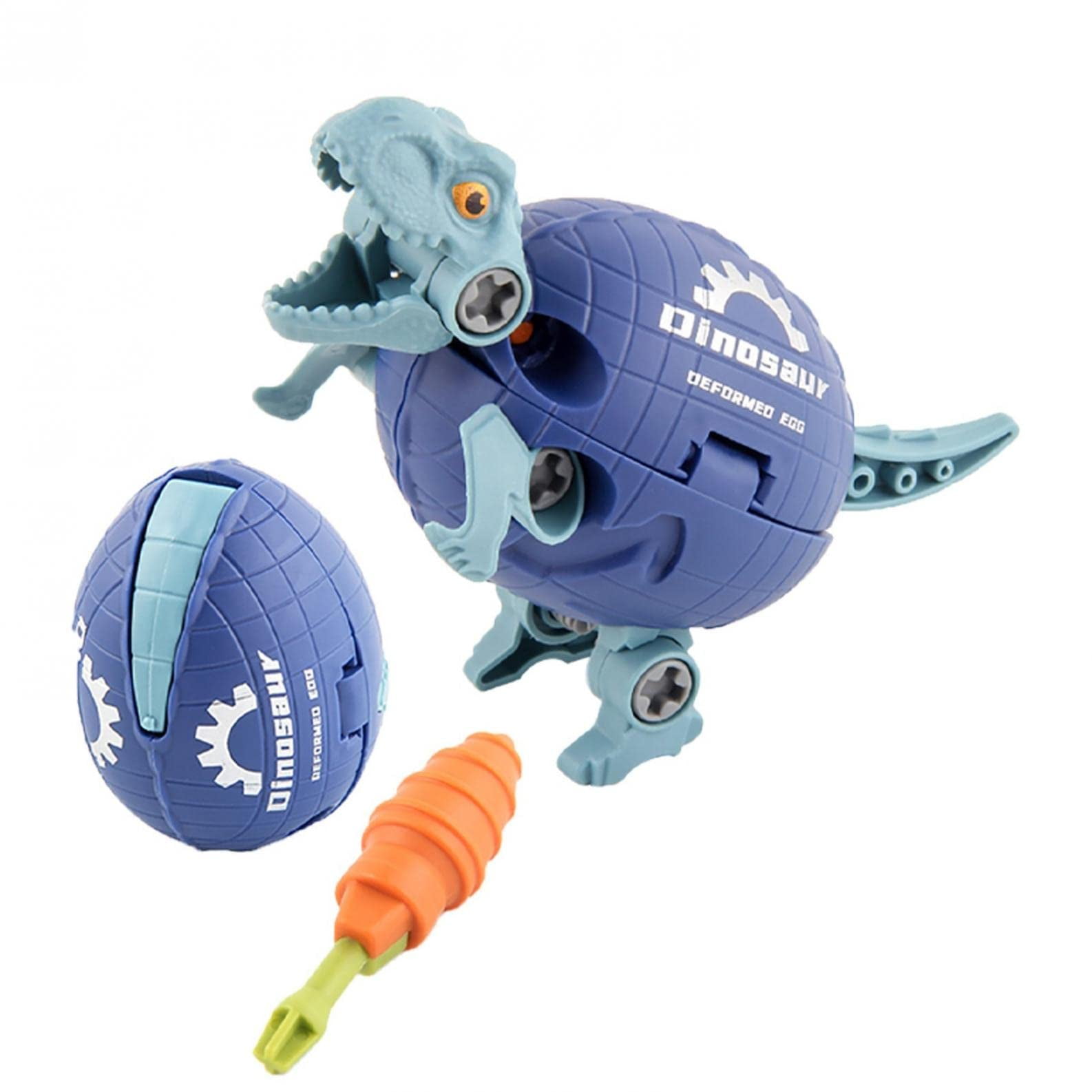 4PCS Dinosaur Robot Transforming Toys, 2 in 1 Jurassic Dino, Transform